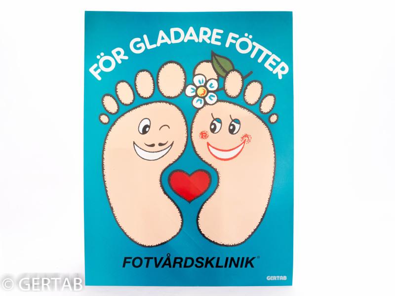 Klinikskylt fötter 32 x 44cm