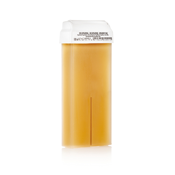 Vaxkassett bred rulle Gul 100 ml
