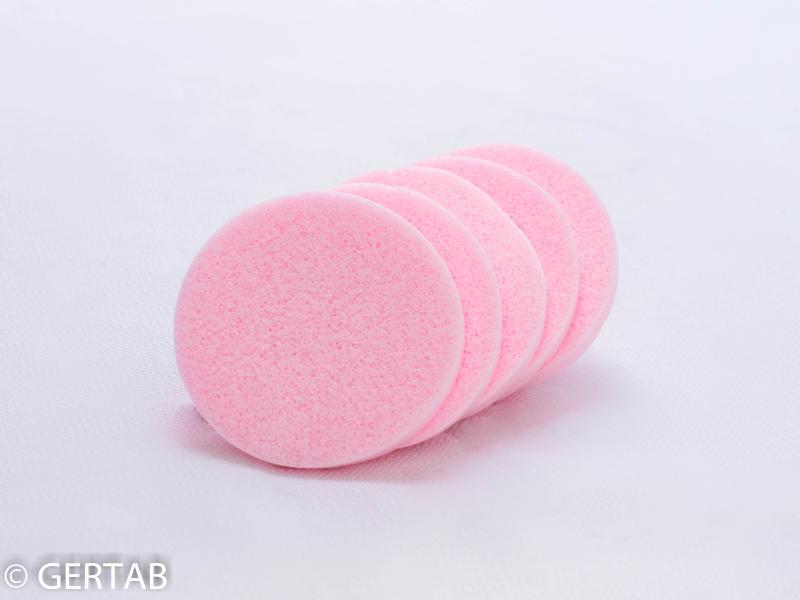 Kosmetiksvamp rosa 5st/frp.