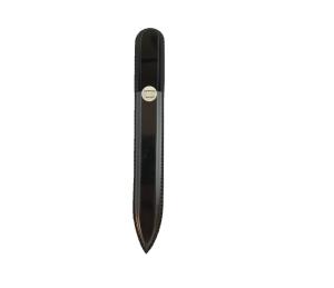 Nagelfil glas 140 mm svart enkel