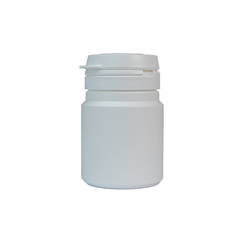 Burk med snäpplock vit 30ml