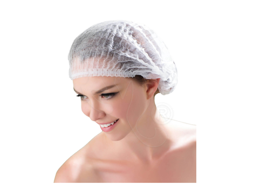 Elasticated Cap White 100 pcs/pack Gertab