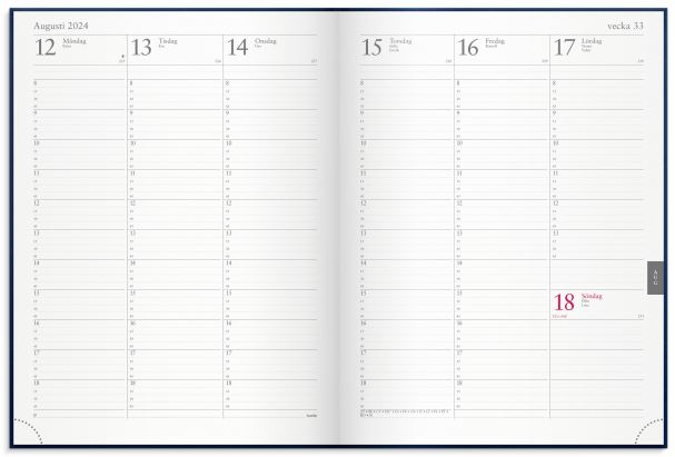 Tidbok veckojournal