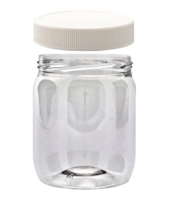 Burk klar, med skruvlock 500ml