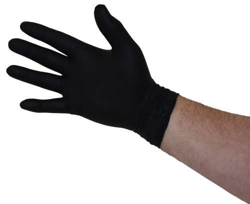 Nitrile Protective Gloves Black 200pcs