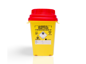 Burk riskavfall plast 2 L