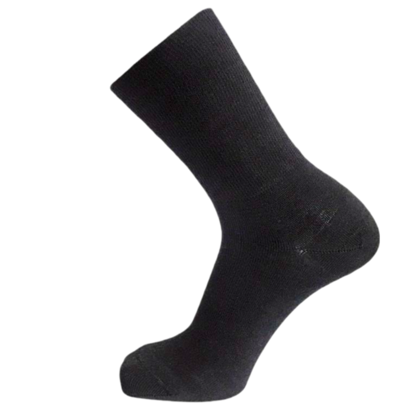 Sock Sömlös Svart Merinoull