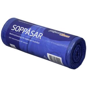 Polynova Papperskorgspåse HD 30L 12my knyt 25/rl