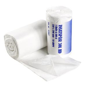 Papperskorgspåse 30L vit HD 100/rl