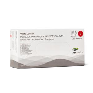 Vinylhandske puder-och ftalatfri L 100/fp