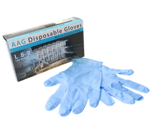 PK 100 Engångshandske Nitril L BLUE AAG