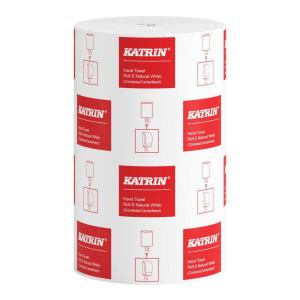 KATRIN Torkrulle S 1-lagers, 205 mm, utan hylsa natur vit 12 /fp