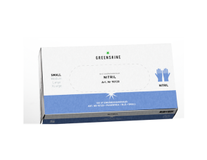 Greenshine Nitril Handske Blå Puderfri M (Engångs), 100st/fp, (90121)
