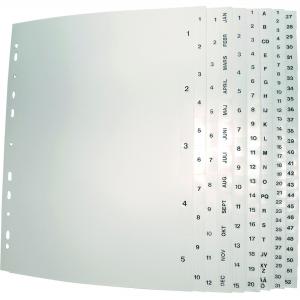 PLATSREGISTER VIT PP, SVART TRYCK 1-5