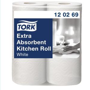 Tork Hushållspapper Premiu m Extra Absorberande 2-lagers vit
