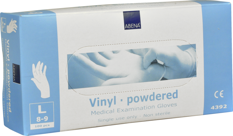 Engångshandske Vinyl Ftalatfri Puderfri Large