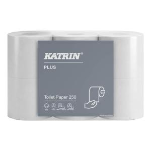 KATRIN Toalettpapper Plus 250 2-lager, vit 42/fp