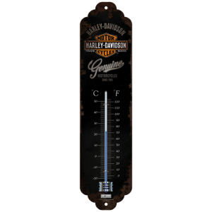 Termometer -  Harley-Davidson, genuine - 6,5 x 28 cm,  metall