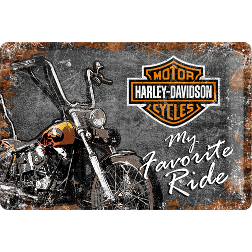 Harley-Davidson - metallskylt 20x30cm