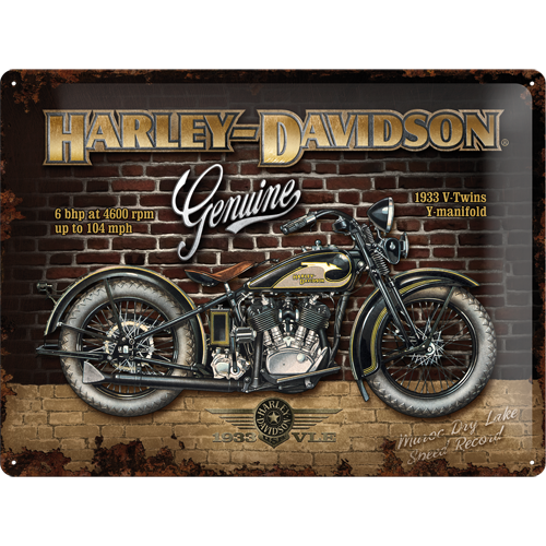 Harley D- Bike - metallskylt 30x40cm