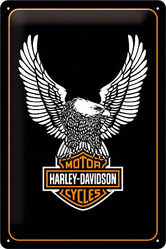 "Metallskylt ""H-D Bird and Logo"",  20x30 cm"