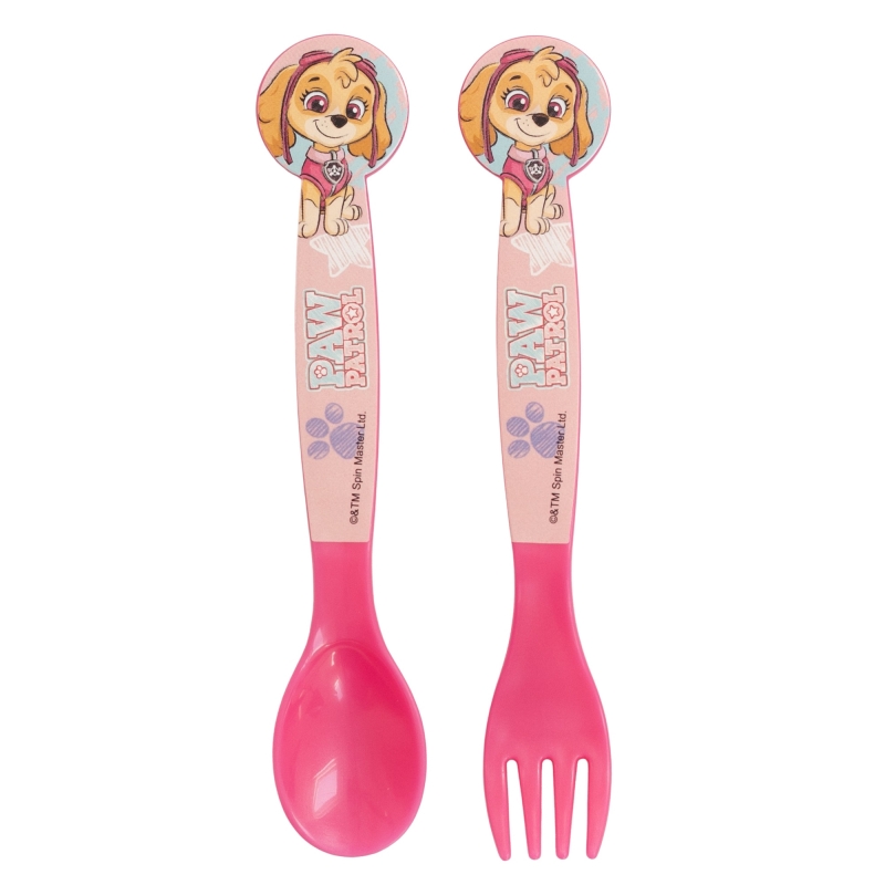 STOR 2 PCS PP CUTLERY SET IN POLYBAG PAW PATROL GIRL SKETCH ESSENCE