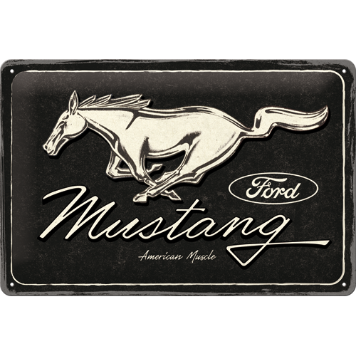 Ford Mustang - metallskylt 20x30cm