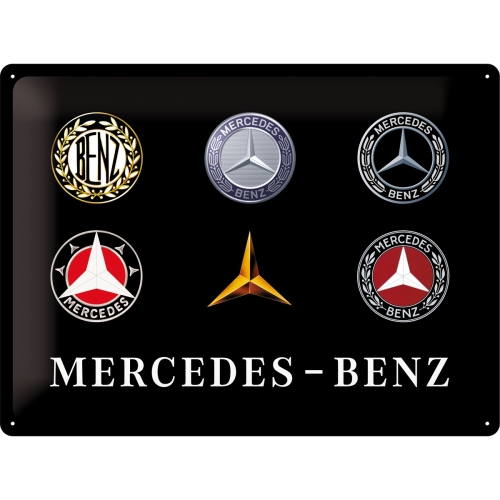 Mercedes Benz -   Logo Evolution - metallskylt 30x40cm
