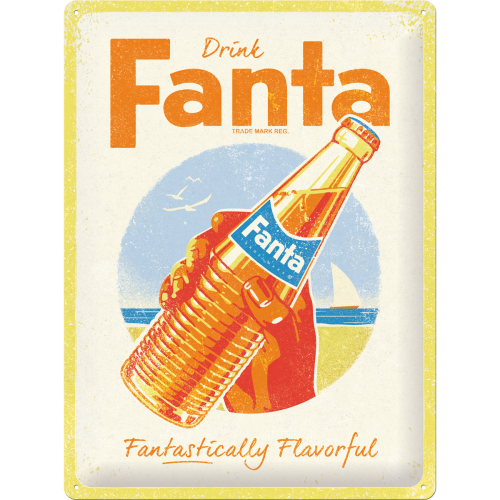 Fanta - Bottle Beach   -Special Ed - metallskylt 30x40cm