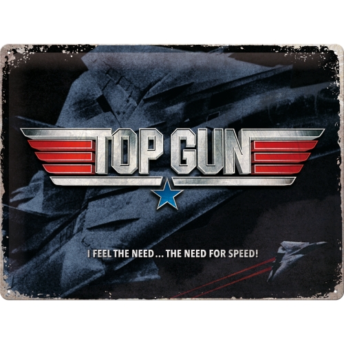 Top Gun - The Need for Speed - Metallskylt   30x40cm