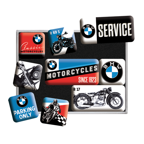 "Magnet set ""BMW   motorcycles"", 7 x 9,3 x 2 cm