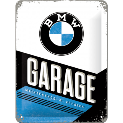 "Metallskylt ""BMW - Garage""   15x20 cm"