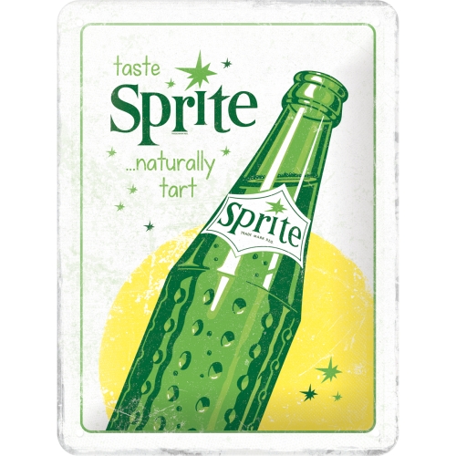 Metallskylt "Sprite - Bottle" 15x20   cm"