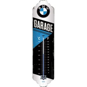 Termometer - BMW Garage - 6,5 x 28 cm,  metall