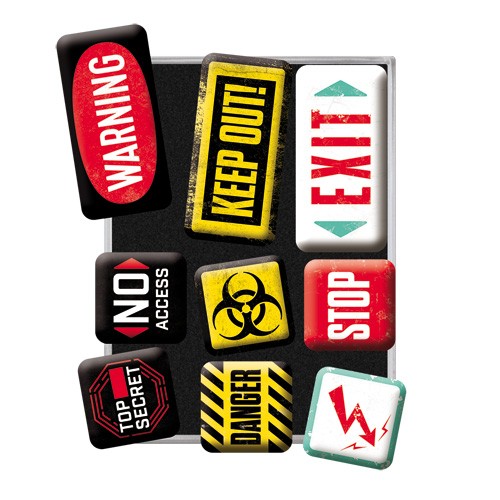 Magnet set - Warning