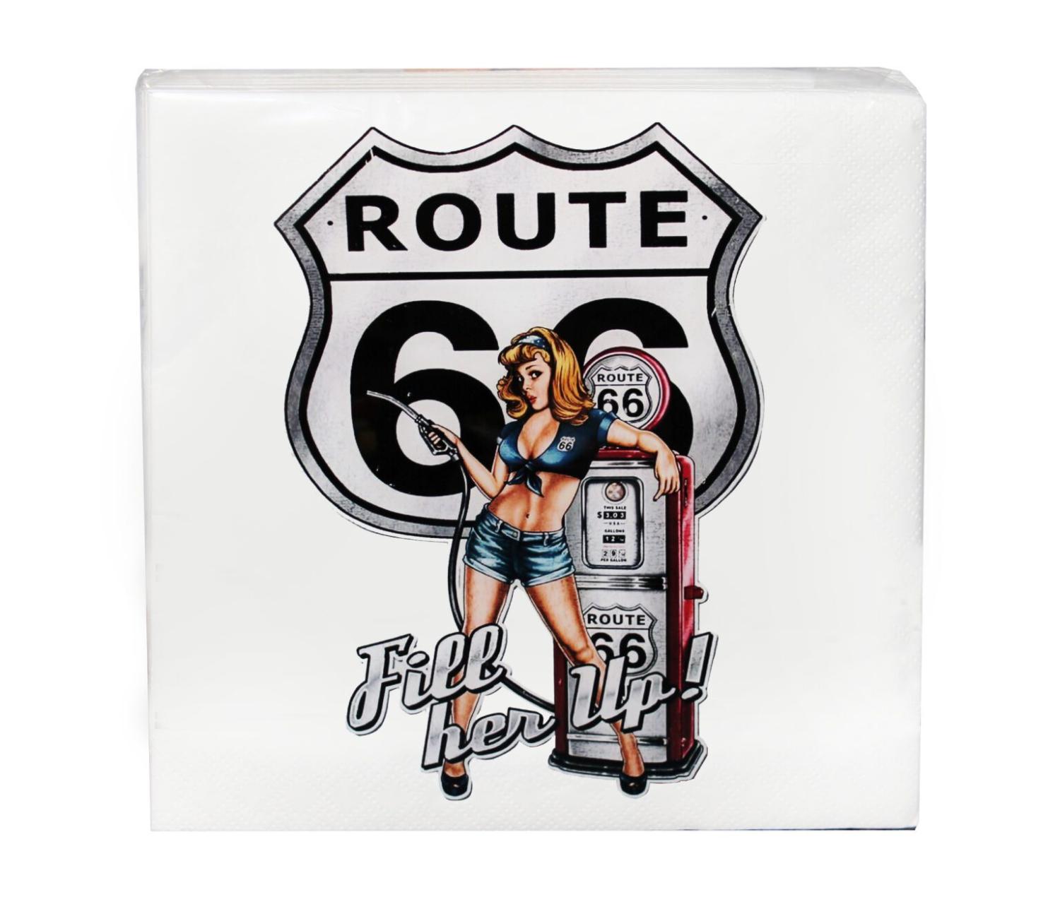 Servett - Route 66 (33x33cm)