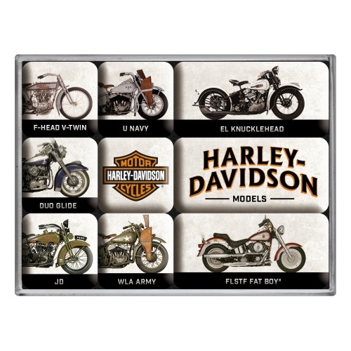 Magnet set - Harley Davidson - Model chart
