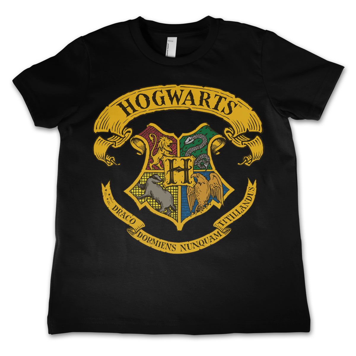 Harry Potter - Hogwarts Crest Kids T-Shirt / Svart