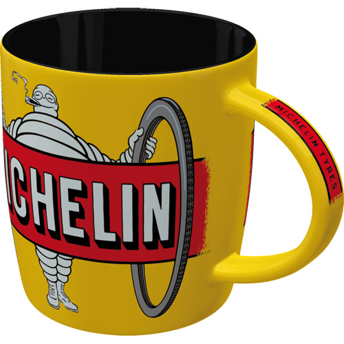 "Mugg "Michelin - Tyres Bibendum  Yellow", 8,5 x 9 cm, 0,33L"