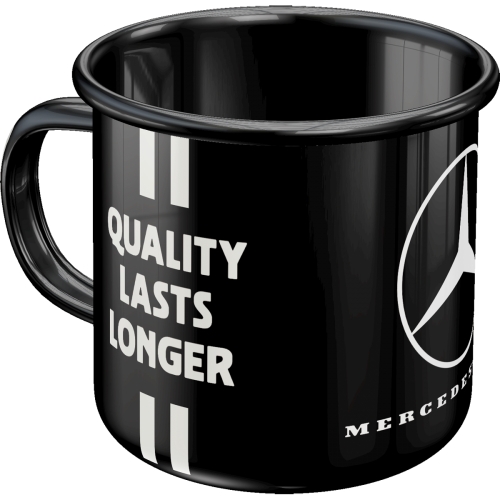 Emaljmugg "Daimler Truck -   Drivers Only", 8,5 x 9 cm, 0,33L"