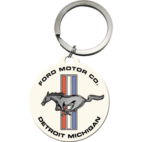 Nyckelring - Ford Mustang Horse & Strip