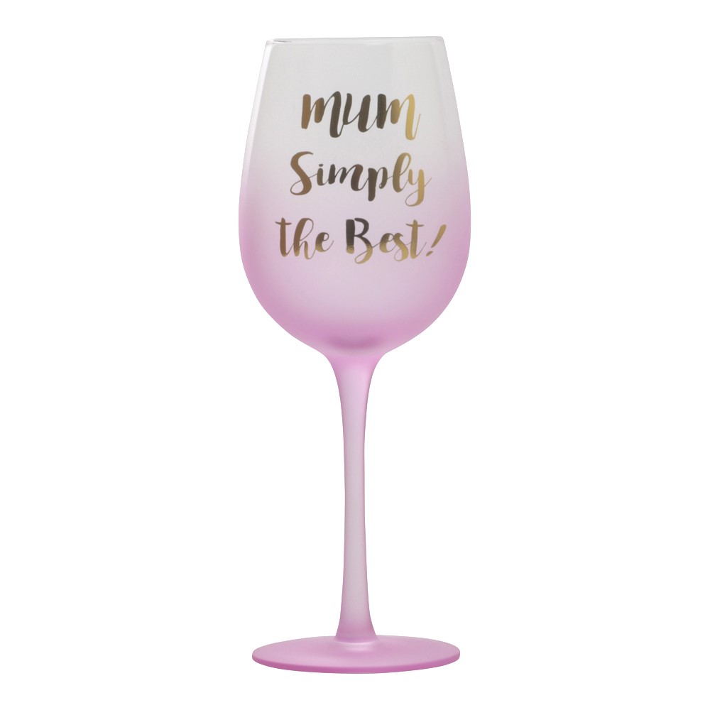 Wine glass Pink Mum