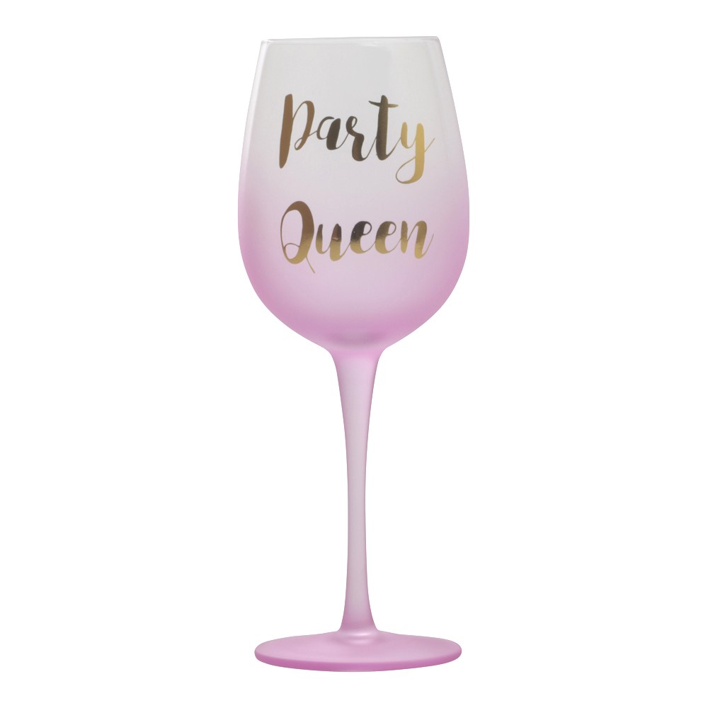 Wine glass Pink Party Queen