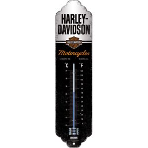 Termometer - Harley-Davidson - 6,5 x 28 cm,  metall