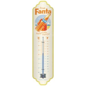Termometer - Fanta - 6,5 x 28 cm,  metall