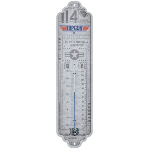 Termometer - Top gun - 6,5 x 28 cm,  metall