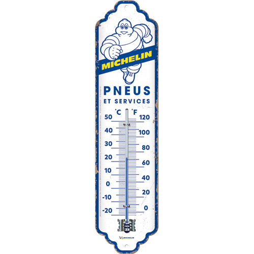 Termometer "Michelin pneus", 6,5   x 28 cm, metall