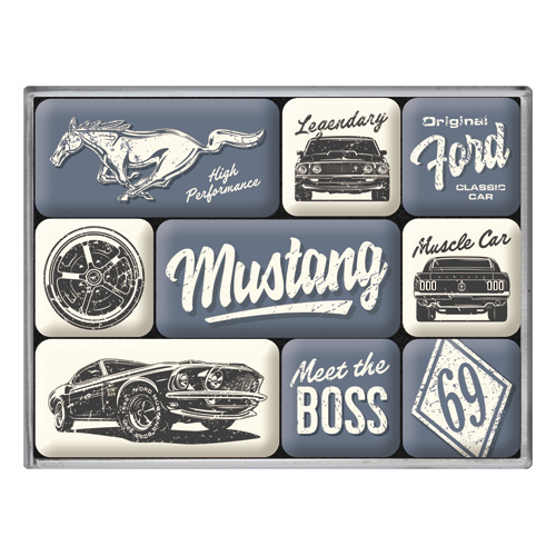 Magnet set - Ford Mustang - The boss