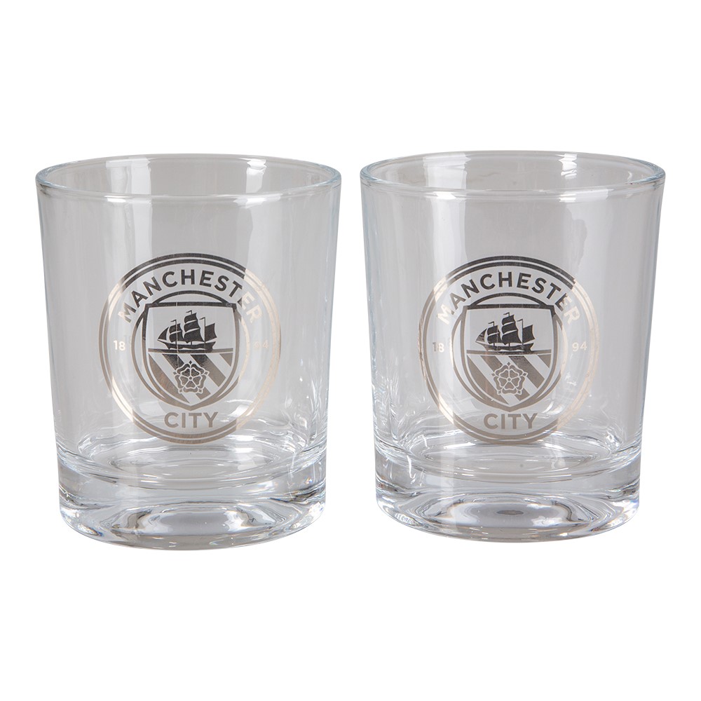 Manchester City - Whiskeyglas 2-pack
