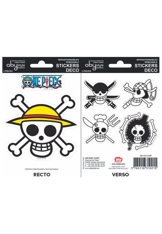 One Piece - Stickers - 16x11cm/ 2 sheets - Pirates Flag